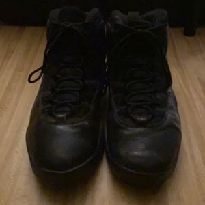 Air Jordan 10 black out 2005 release size 10.5